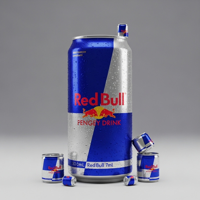 3D RedBull Energy Drink Can Visualization 3D RedBull Energy Drink Can Visualization