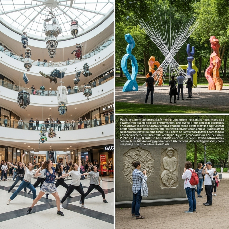 Evolution of Public Art: Spontaneous Transformations