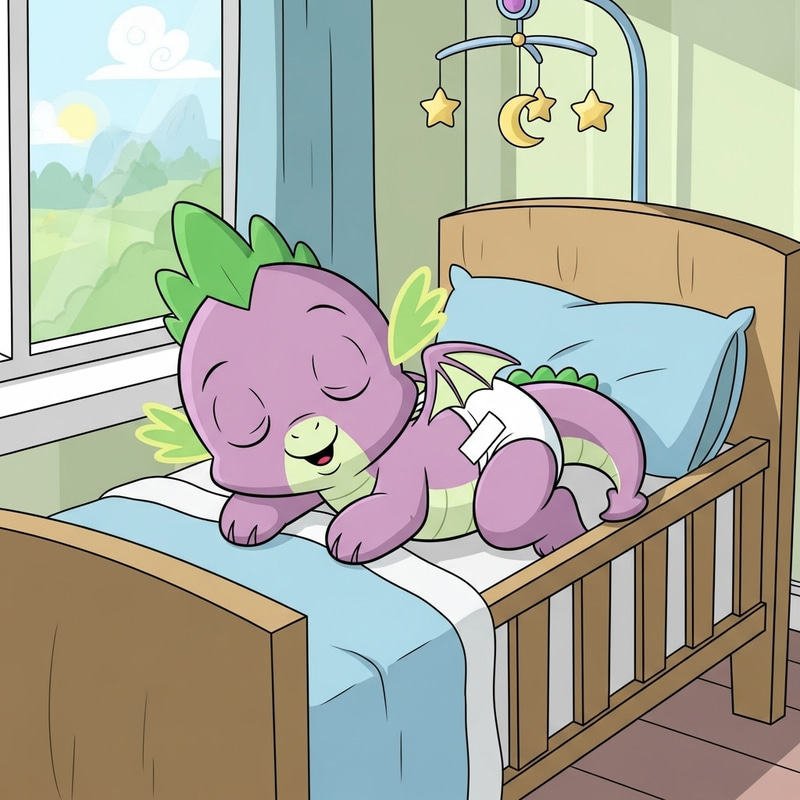 Spike Dragon in Diapers | 0 Months Old | Animated My Little Pony Spike Dragon in Diapers | 0 Months Old | Animated My Little Pony