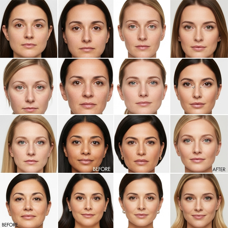 Hyperrealistic Eyelid Surgery Before and After Images Hyperrealistic Eyelid Surgery Before and After Images