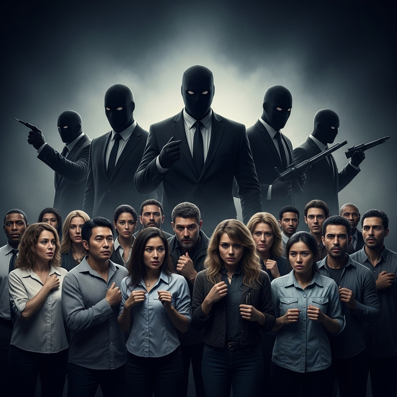 Evil Politicians Instigate Diversity Conflict Scene Evil Politicians Instigate Diversity Conflict Scene