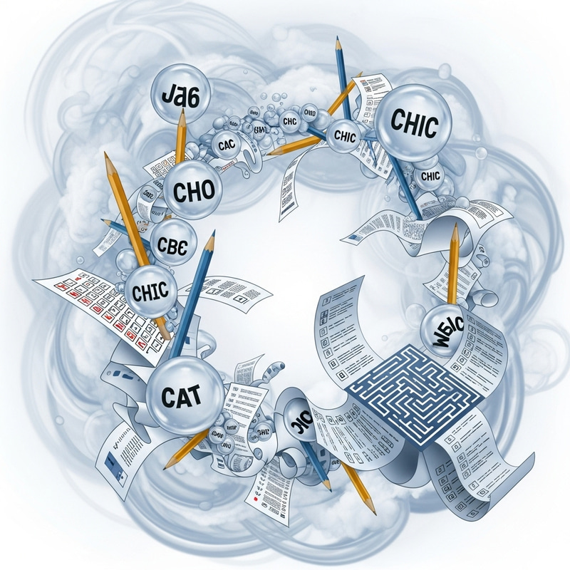 Standardized Testing Abstract Art | Creative Interpretation