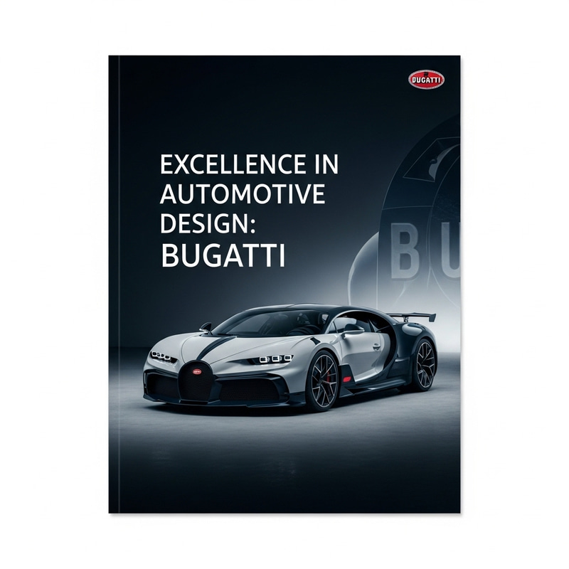 Luxurious Bugatti Presentation Cover Design