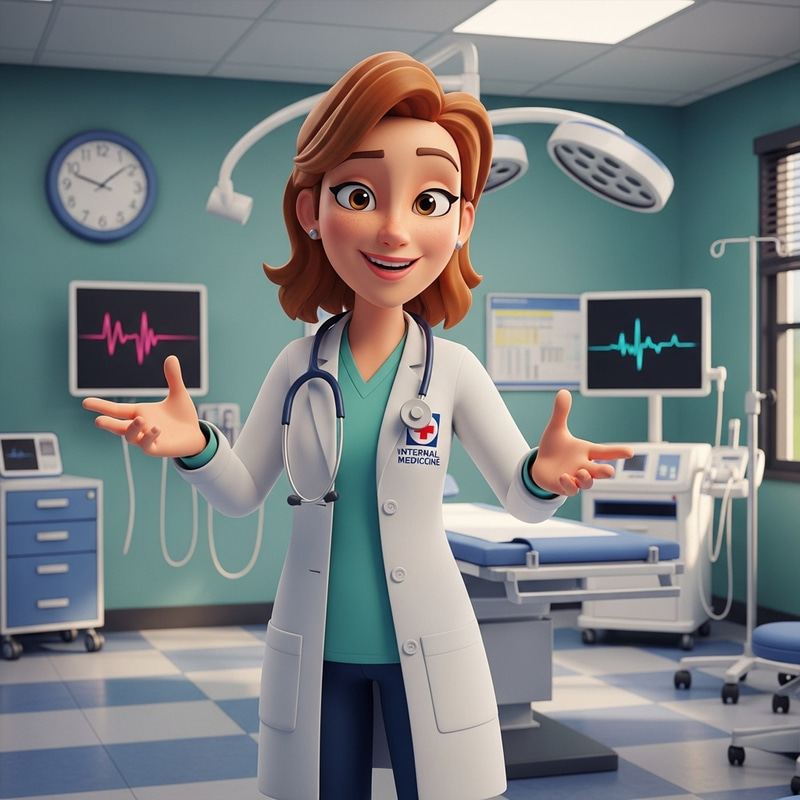 Disney Pixar Style Young Internal Medicine Specialist Disney Pixar Style Young Internal Medicine Specialist