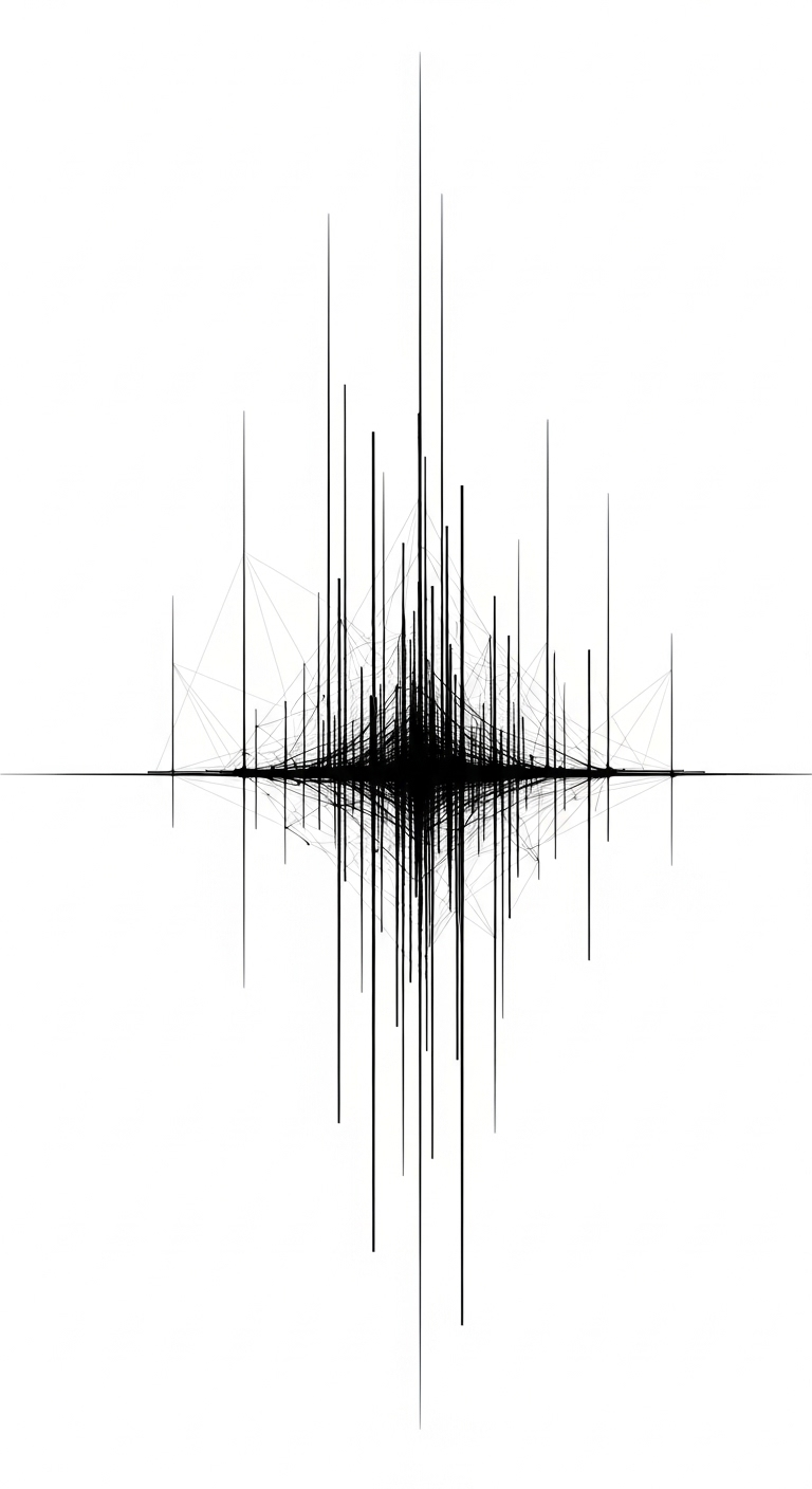 Minimalist Black and White Illustration of a Post Network Minimalist Black and White Illustration of a Post Network