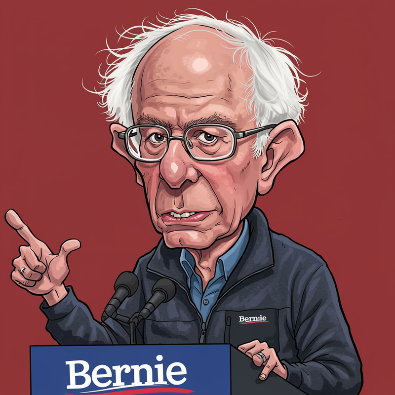 Bernie Sanders Caricature Art