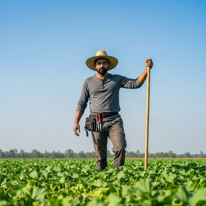 Ambitious South Asian Farmer Leading Agrarian Projects Ambitious South Asian Farmer Leading Agrarian Projects
