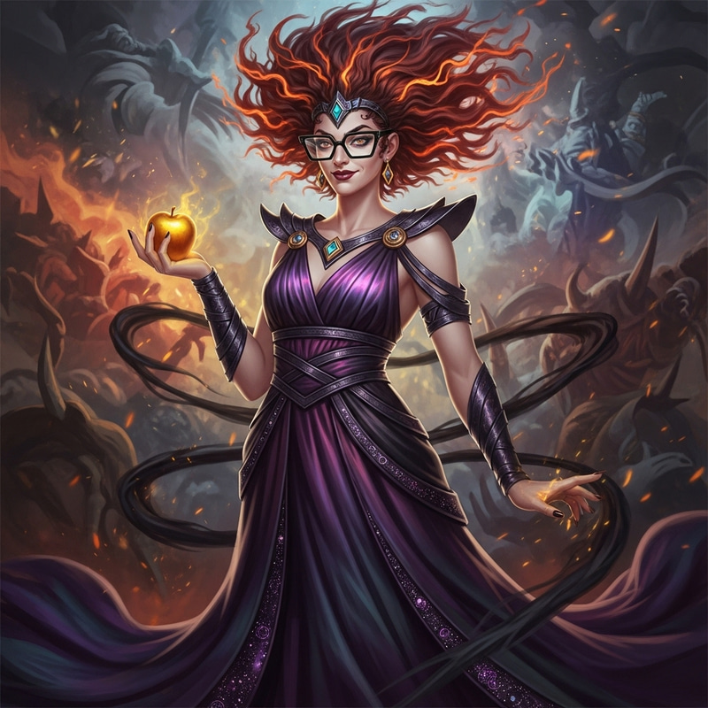 Goddess of Chaos Eris in Glasses Goddess of Chaos Eris in Glasses