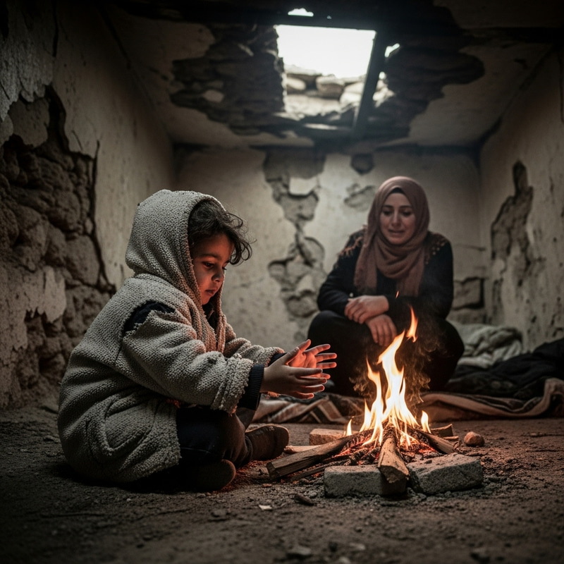 Raw Emotions: Struggling Lebanese Family Seeks Warmth in Humble Home Raw Emotions: Struggling Lebanese Family Seeks Warmth in Humble Home