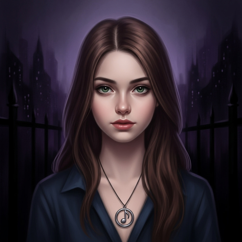 Dreamlike Digital Painting of a Seventeen-Year-Old Girl Dreamlike Digital Painting of a Seventeen-Year-Old Girl