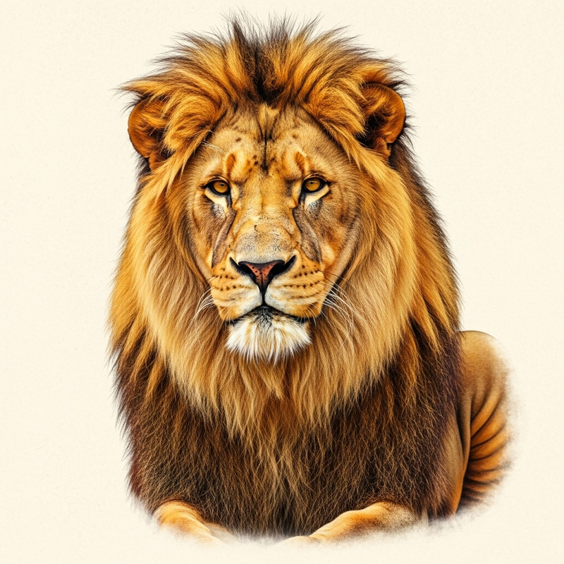 Majestic Male Lion with Golden Mane | Regal Wildlife Portrait Majestic Male Lion with Golden Mane | Regal Wildlife Portrait