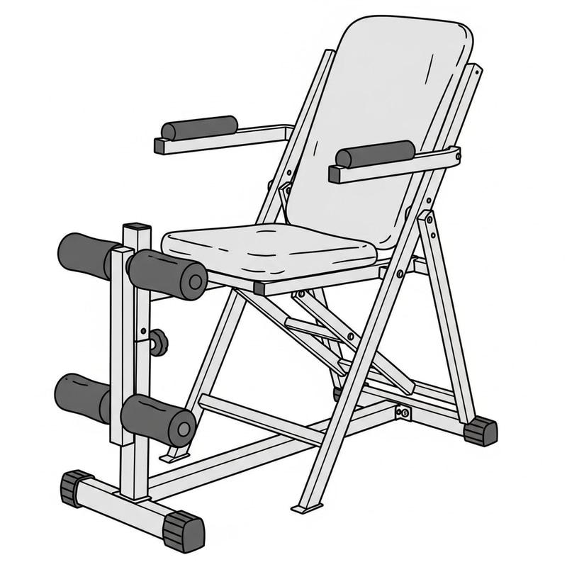 Chair-Looking Foldable Fitness Bench | Sturdy Handles Included Chair-Looking Foldable Fitness Bench | Sturdy Handles Included