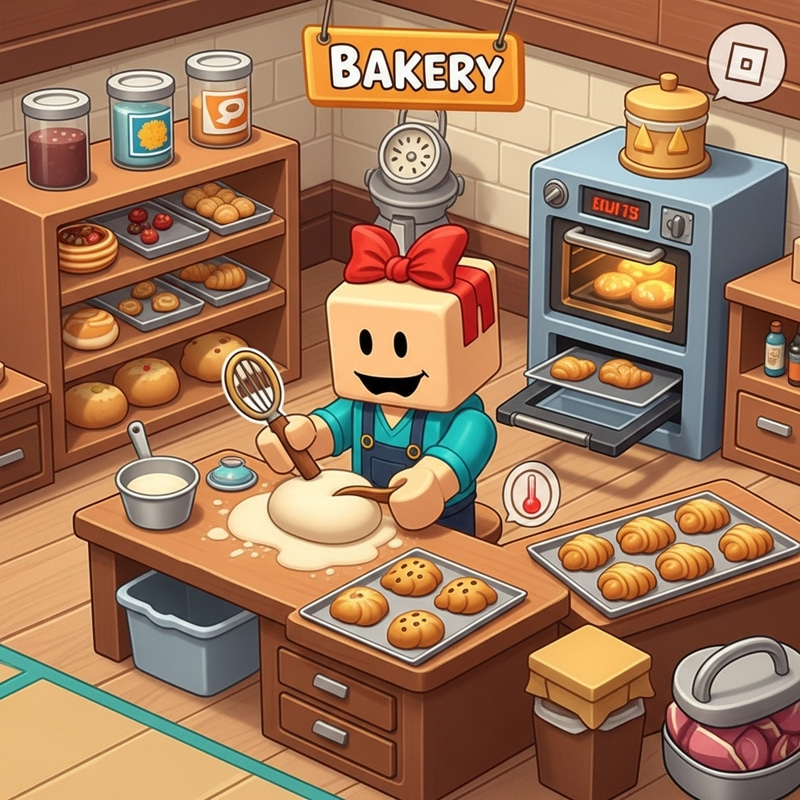 Roblox Character Bakery Simulator | Cartoon Animated Design