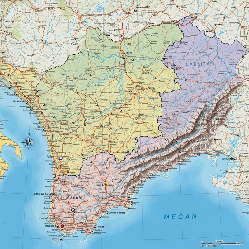 Country Geographical Map Country Geographical Map