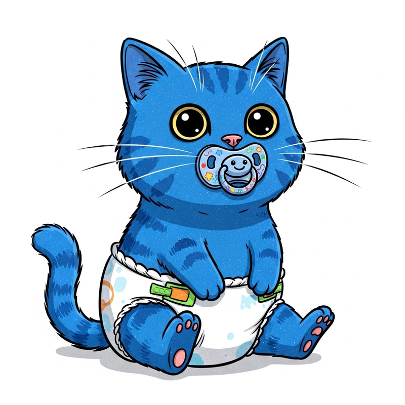 Doraemon, The Cosmic Cat: Diapers and Pacifier Fun