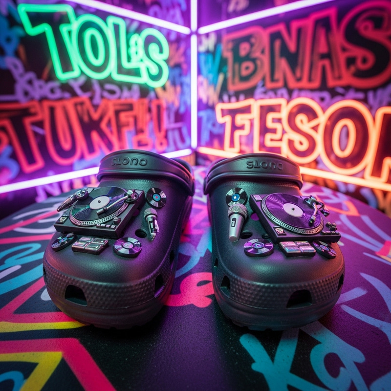 Funky DJ-Inspired Clog Shoes for Music Lovers Funky DJ-Inspired Clog Shoes for Music Lovers