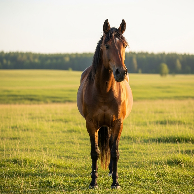 Stunning Horse in a Serene Meadow Stunning Horse in a Serene Meadow