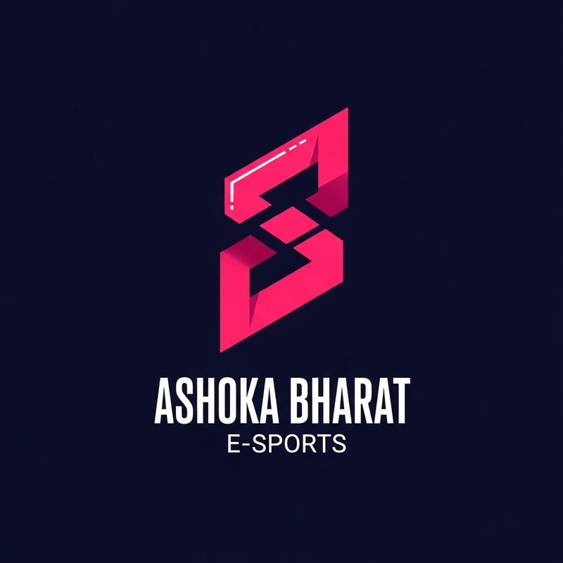 Ashoka Bharat E-Sport | Futuristic Cyberpunk Logo Design