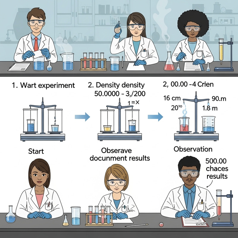 Chemistry Laboratory: Step-by-Step Density Experiment Procedures Chemistry Laboratory: Step-by-Step Density Experiment Procedures