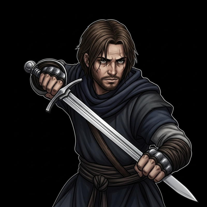 Skinny Unshaven Shnir | Sword-Wielding Warrior Skinny Unshaven Shnir | Sword-Wielding Warrior