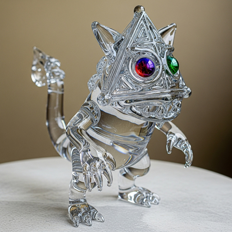 Glass Pokemon - Exquisite Transparent Creature Design Glass Pokemon - Exquisite Transparent Creature Design