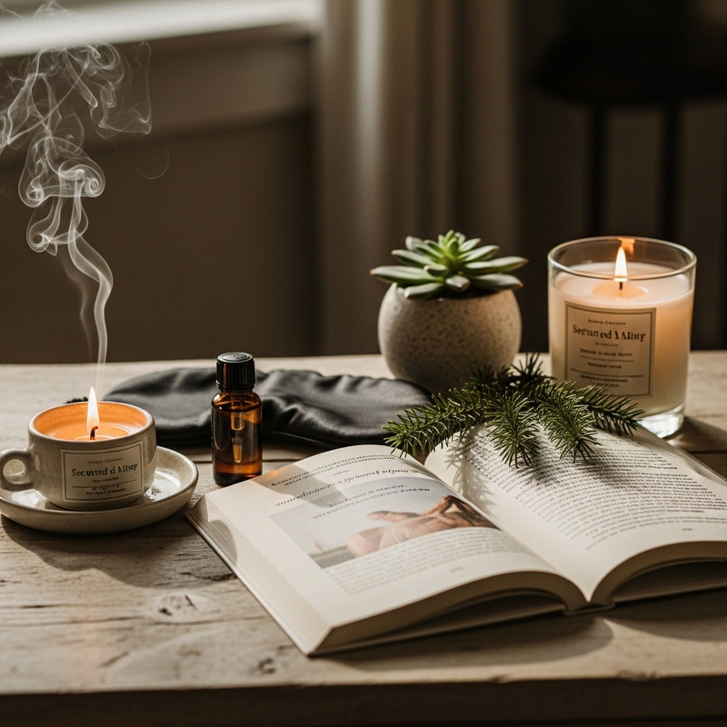Self-Care Collection: Book, Candles, Essential Oils, and More