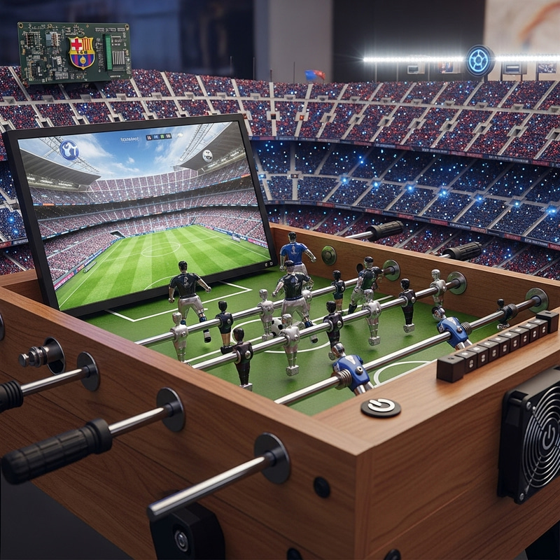 Camp Nou Fusion: Foosball Computer Merge Camp Nou Fusion: Foosball Computer Merge