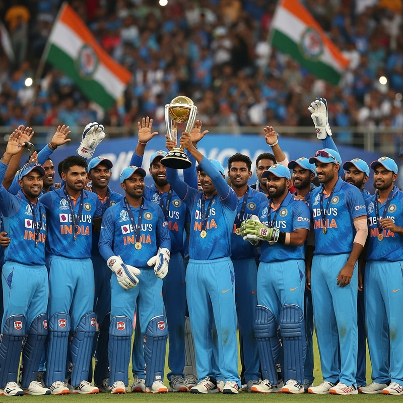Indian Cricket Team Celebrates World Cup Victory Indian Cricket Team Celebrates World Cup Victory