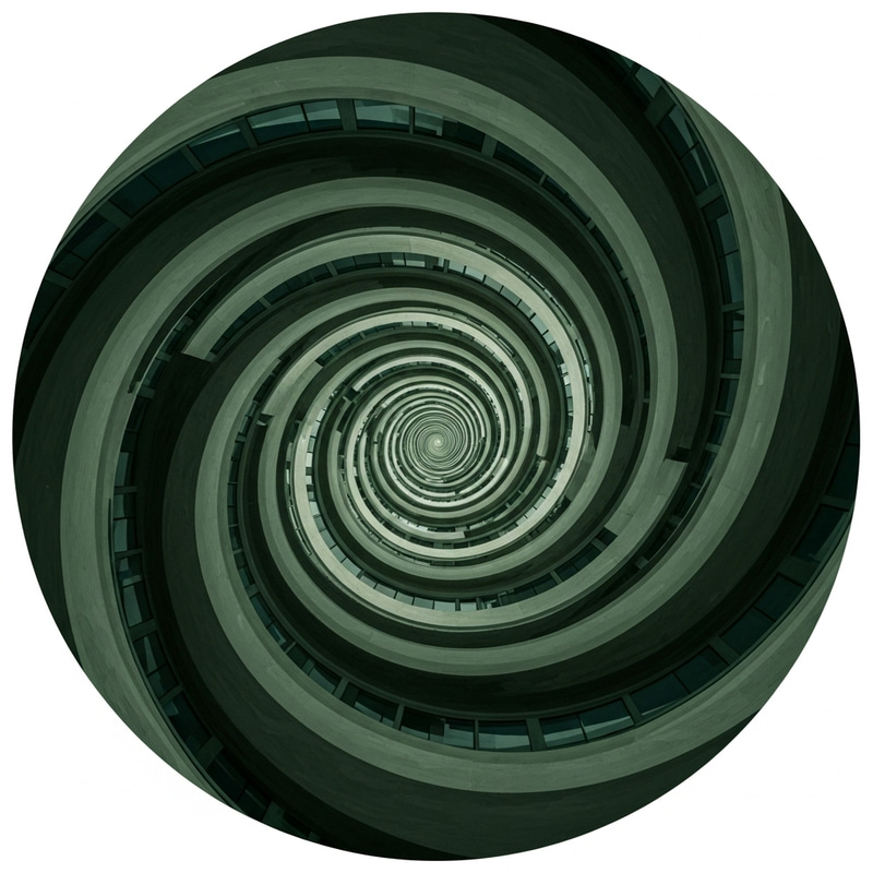 Organic Architecture Abstract Art - Dark Green Shades Organic Architecture Abstract Art - Dark Green Shades