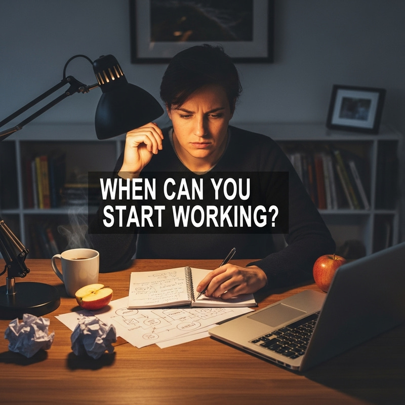 Embrace Change and Enthusiasm | Ideal Response to 'When Can You Start Working?'