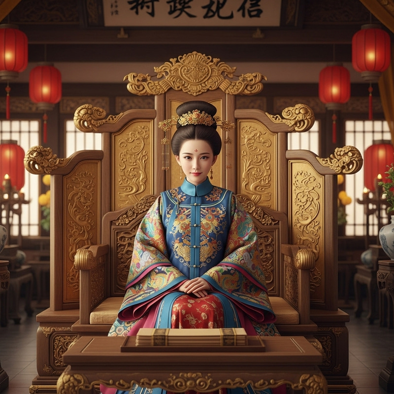 Beautiful Chinese Princess in Regal Splendor Beautiful Chinese Princess in Regal Splendor