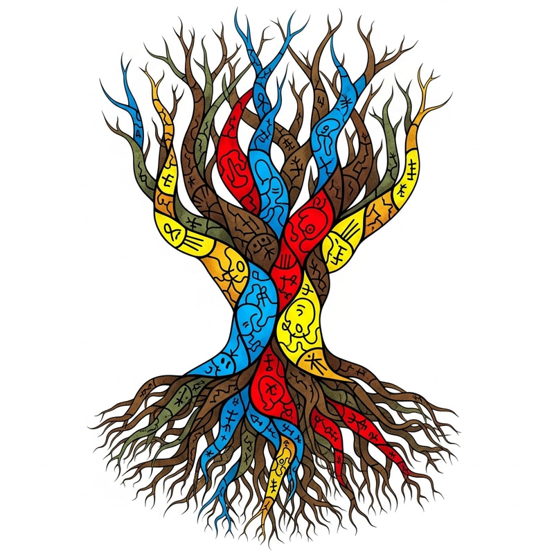 Atavisme Abstract Art - Hereditary Characteristics Representation Atavisme Abstract Art - Hereditary Characteristics Representation