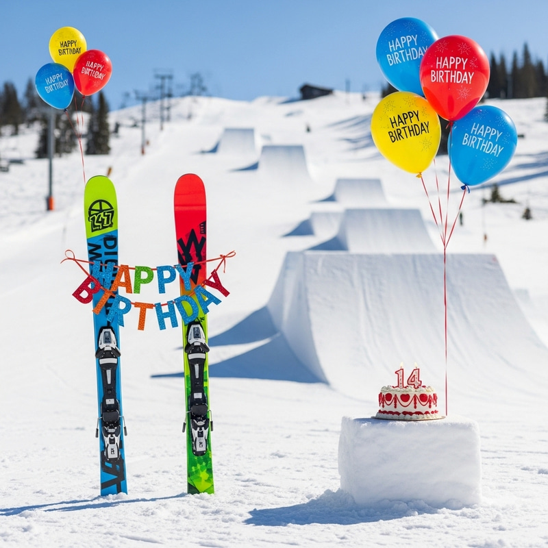14th Birthday Twintip Freestyle Park Skis for Boys 14th Birthday Twintip Freestyle Park Skis for Boys