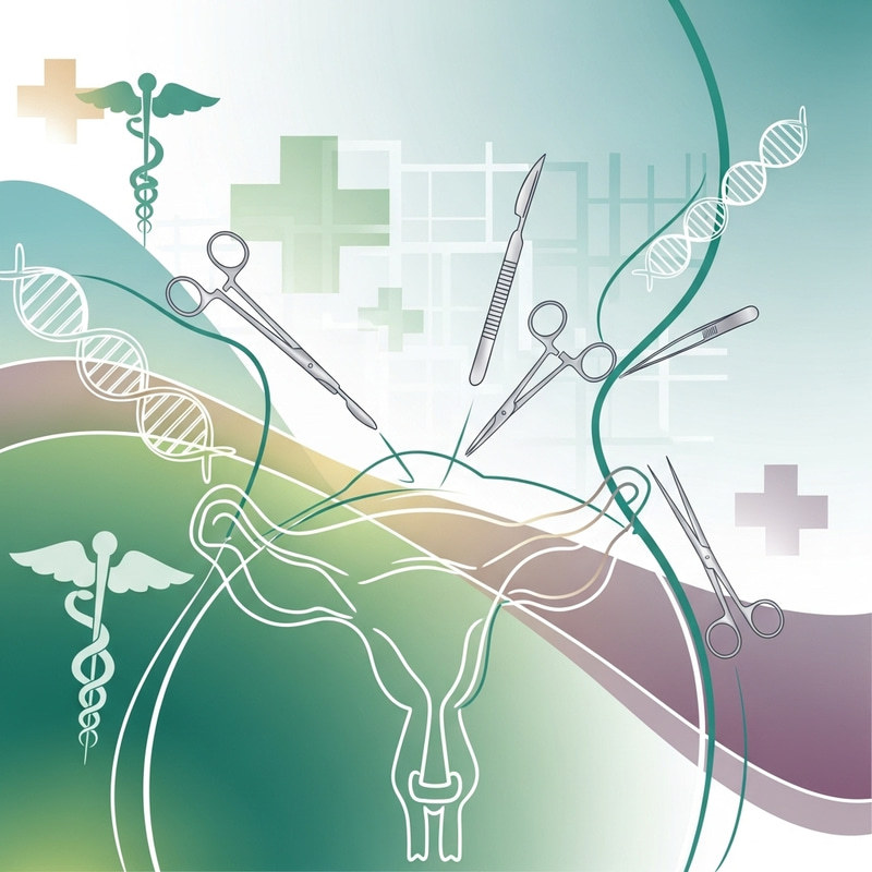 Abstract Hysterectomy Art | Symbolic Composition