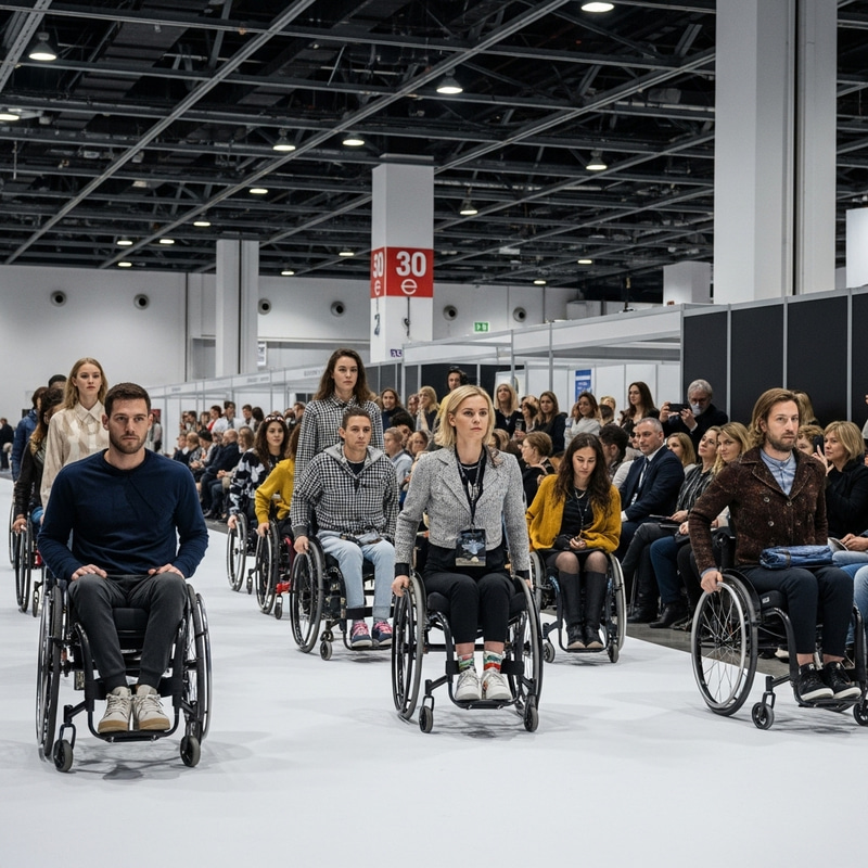 Cutting-edge Fashion Photoshoot with Diverse Models in Active Wheelchairs