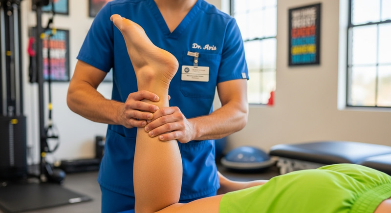 Achilles Tendon Treatment: Photo-Realistic Massage
