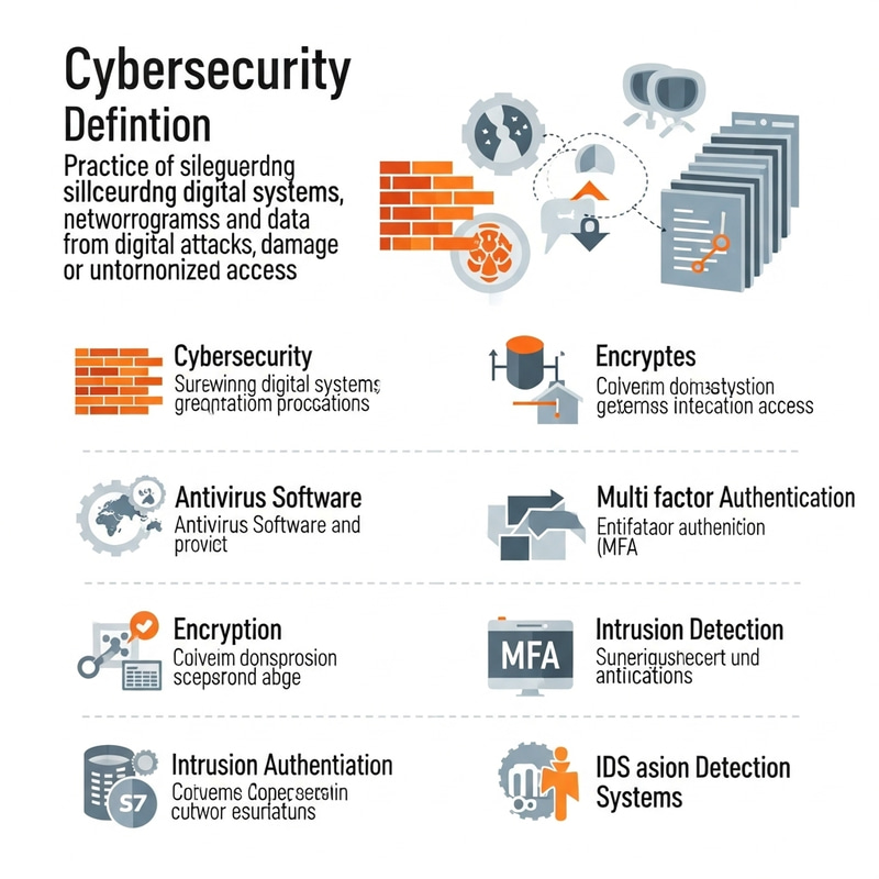 Comprehensive Cybersecurity Infographic Overview Comprehensive Cybersecurity Infographic Overview