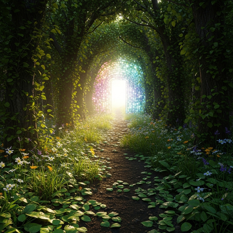 Path to Paradise: Visualize Success at Tranquil Forest Trail Path to Paradise: Visualize Success at Tranquil Forest Trail