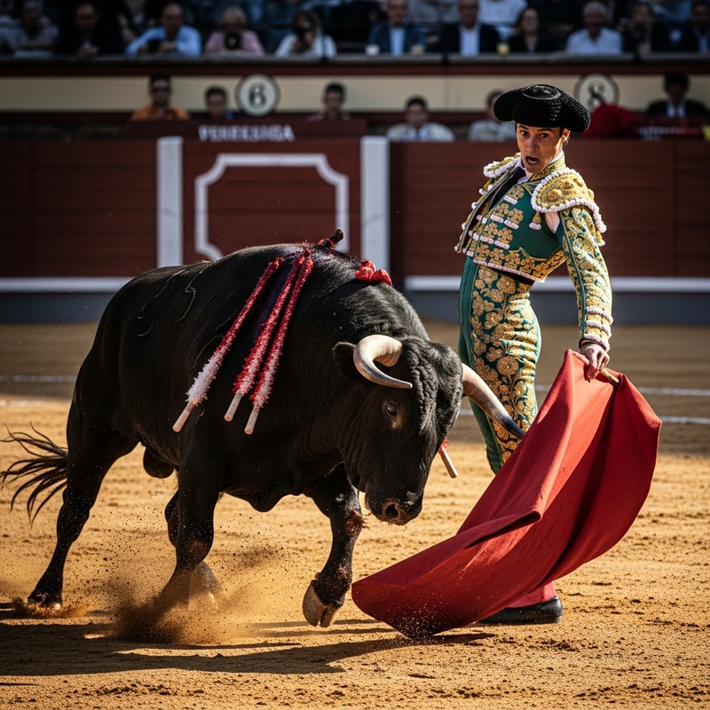 Bull Wins Against Bullfighter | Powerful Bullfighting Image Bull Wins Against Bullfighter | Powerful Bullfighting Image