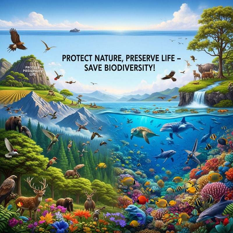 Protect Nature: Save Biodiversity for Future Generations