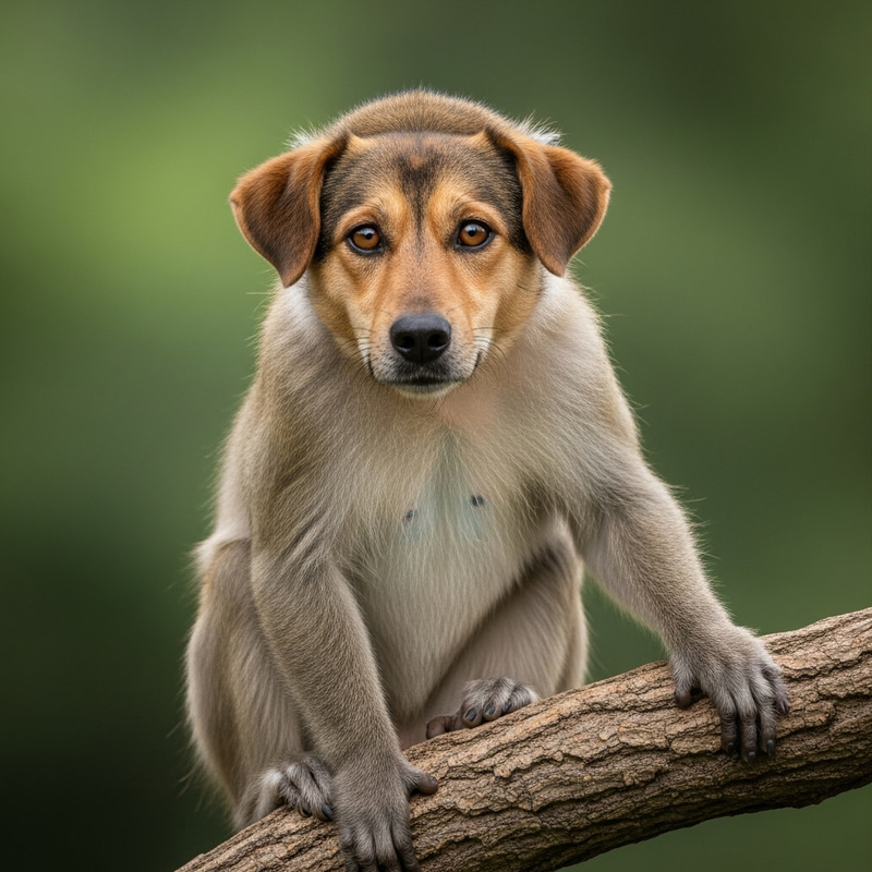 Monkey with Dog Face: Unusual Animal Hybrid