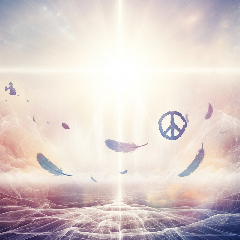 Abstract Representation of Divine Grace - Spiritual Serenity and Tranquility