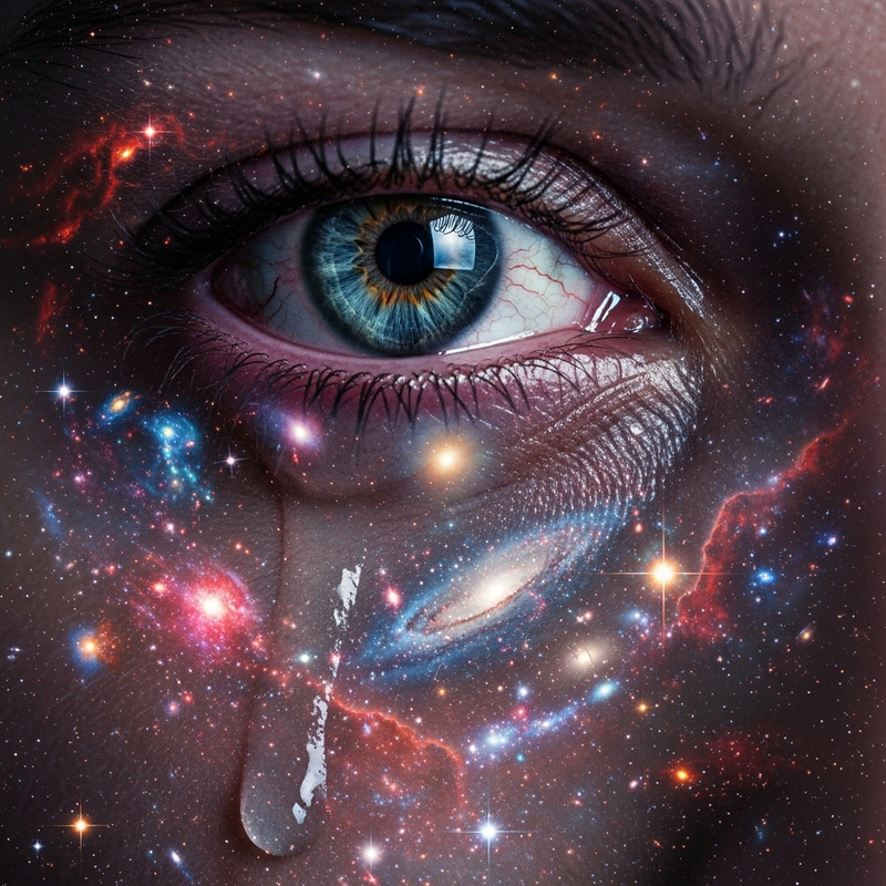 Heavenly Eyes: Visualizing Pain Amidst Celestial Beauty Heavenly Eyes: Visualizing Pain Amidst Celestial Beauty