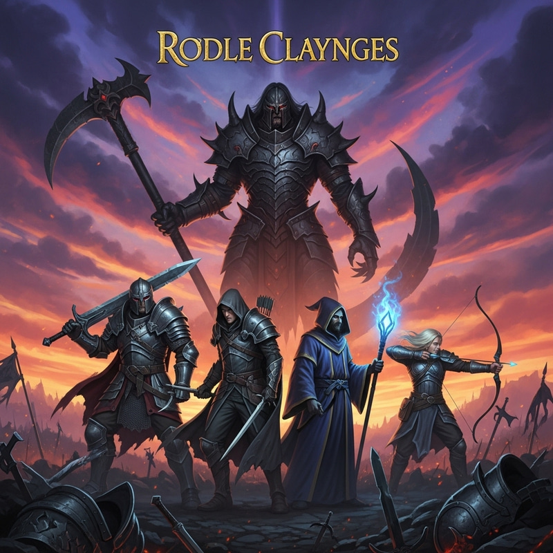 Epic Medieval RPG Album Cover: Dark Souls Fantasy Art