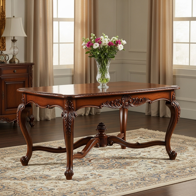 Exquisite Handcrafted Hardwood Table Exquisite Handcrafted Hardwood Table