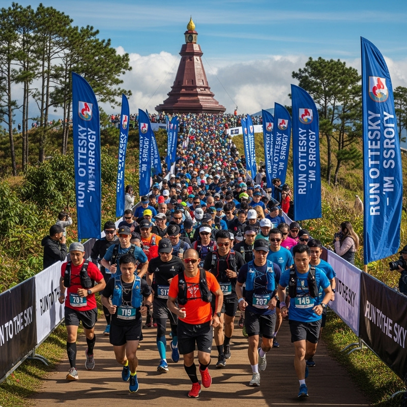Run to The Sky 2024 Event at Doi Inthanon, Chiang Mai, Thailand