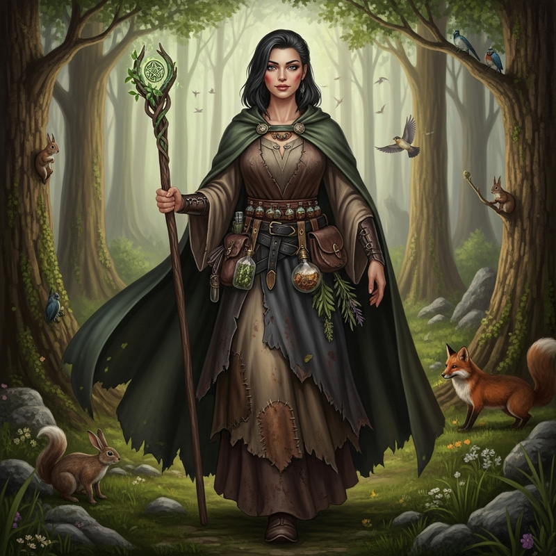 Malindria: Enchanting Mystical Forest Guardian