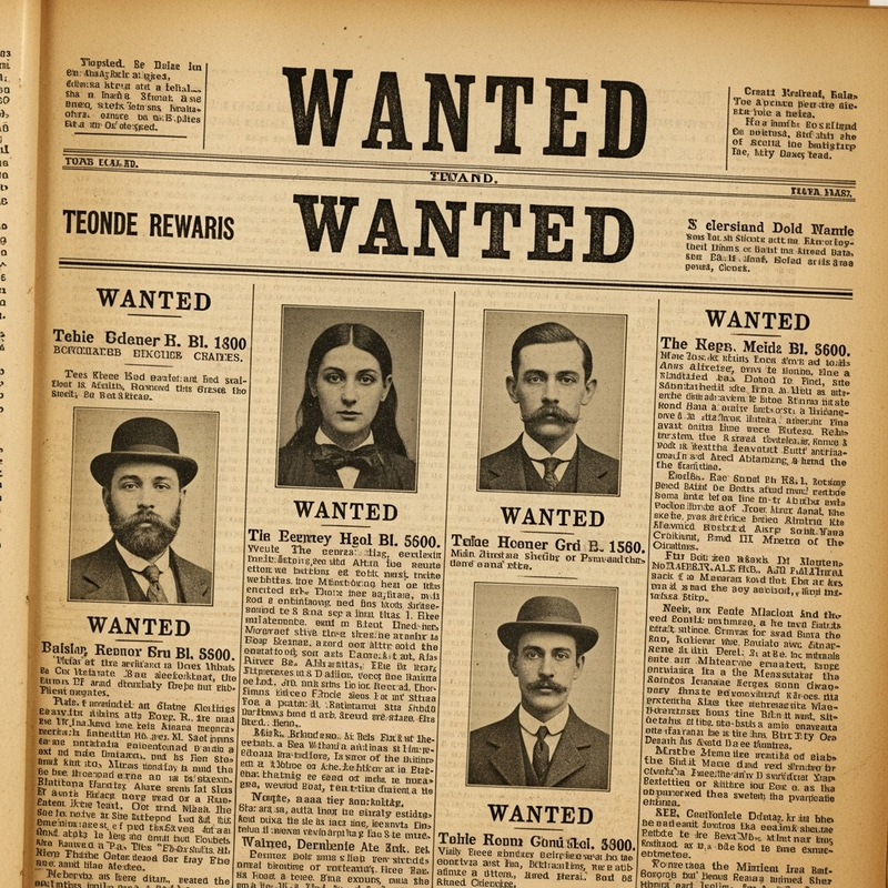 Wanted: Vintage Newspaper Article Highlights Wanted: Vintage Newspaper Article Highlights