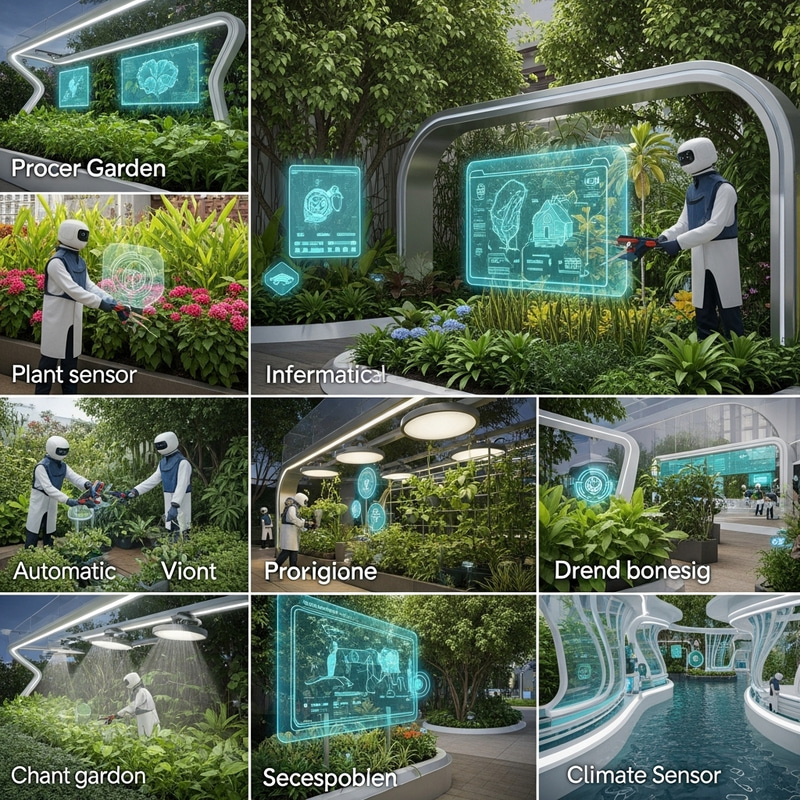 Futuristic Smart Garden - A Technological Panorama of Nature