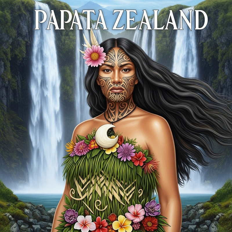 Papatūānuku: Earth Mother Maori Art T-Shirt Design Papatūānuku: Earth Mother Maori Art T-Shirt Design